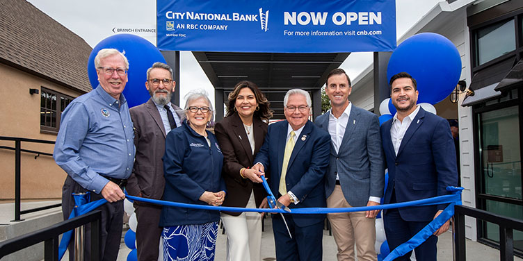 Whittier Branch Grand Opening ribbon cutting